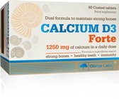 Calcium D3 Forte 60st, voedingssupplement in de vorm van filmomhulde tabletten, dat een hoge dosis calcium en vitamine D bevat – componenten met een synergetische werking die belangrijk is in veel processen in het lichaam.