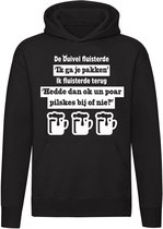 Duivel - Pils Hoodie | bier | brabants | eindhoven | tilburg | breda | den bosch | sweater | trui  | unisex | Zwart
