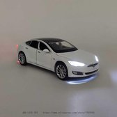 Tesla Model S 1:32 P100D Sedan White Allernieuwste