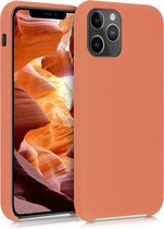 kwmobile telefoonhoesje voor Apple iPhone 11 Pro - Hoesje met siliconen coating - Smartphone case in zomers oranje
