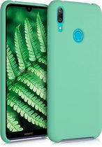 kwmobile telefoonhoesje voor Huawei Y7 (2019) / Y7 Prime (2019) - Hoesje met siliconen coating - Smartphone case in pepermuntgroen