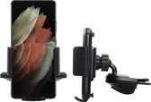 Shop4 - Samsung Galaxy S21 Ultra Autohouder Verstelbare CD Houder met Klem Zwart