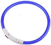 Lichtgevende halsband hond blauw | LED honden halsband LED |  USB oplaadbaar | 50 cm