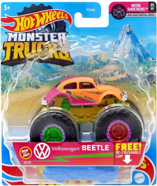 Hot Wheels Monster Jam truck Volkswagen Beetle Kever monstertruck 9