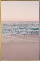 JUNIQE - Poster met kunststof lijst Rosegold Beach Morning -30x45