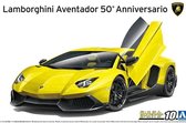 Lamborghini Aventador 50° Anniversario - Aoshima modelbouw pakket  1:24