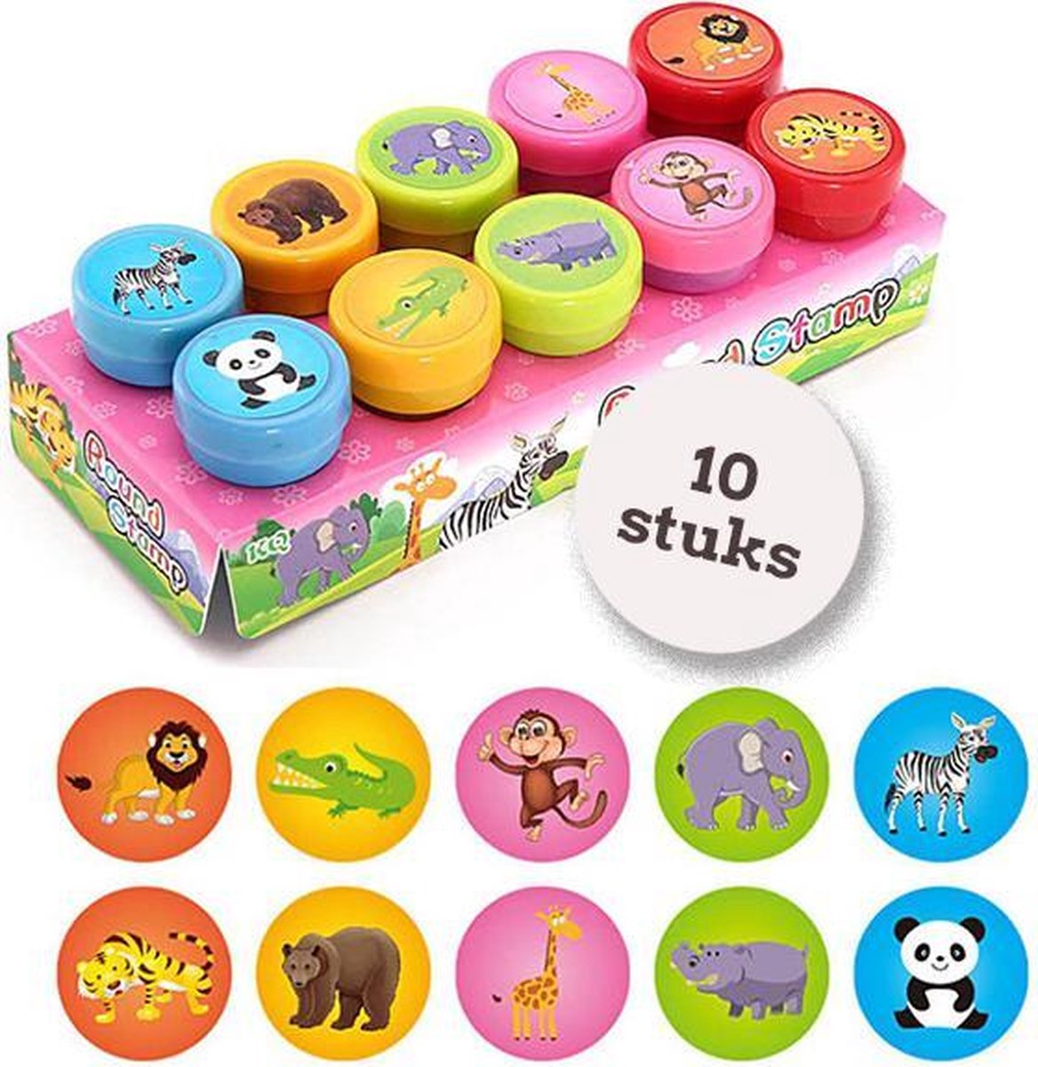 Uitdeelcadeaus stempels dieren (10pcs) - Traktatie - Klein speelgoed - GRATIS Verzending