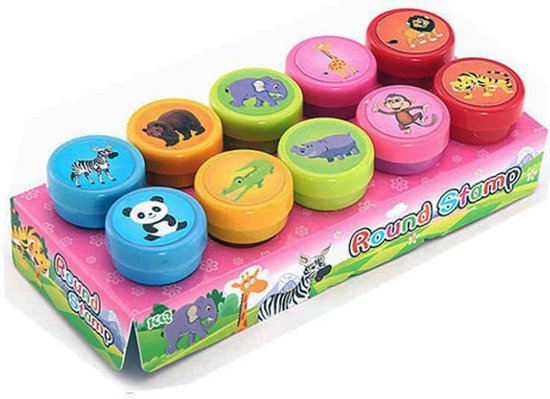 Houten mini stempelset - Wilde dieren voetsporen - | *KOOPJESHOEK!* | Studio de Rijk