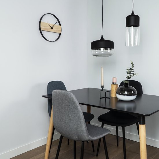 LUUK LIFESTYLE Elegante kwarts wandklok zonder tikken 32 cm, eenvoudige design, secondewijzer, binnendeco voor eetkamer en kantoor, voor designenthousiasten, decoratiecadeau moederdag, wit en Goudmatt LUUK LIFESTYLE Elegante kwarts wandklok zonder tikken 32 cm, eenvoudige design, secondewijzer, binnendeco voor eetkamer en kantoor, voor designenthousiasten, decoratiecadeau moederdag, wit en Goudmatt