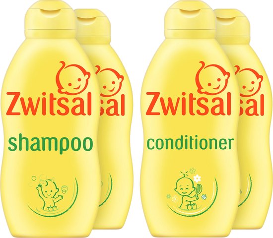 Zwitsal Baby - 2 x Shampoo en x Conditioner - 4 x 200 ml - |