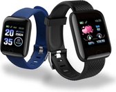 DrPhone - KidzOne Advanced X - Smartwatch voor Kinderen - Stappenteller - Hartslagmeter Nederlandstalige App - Zwart