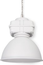 Home Sweet Home - Industriële Hanglamp Wanted - hanglamp gemaakt van Metaal - Wit - 41/41/170cm - Pendellamp geschikt voor woonkamer, slaapkamer en keuken- geschikt voor E27 LED lichtbron