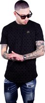 heren casual tshirt zwart XXL