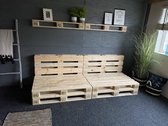 Online-Pallets Driepersoons Pallet Bank - 240 x 95 x 80 cm
