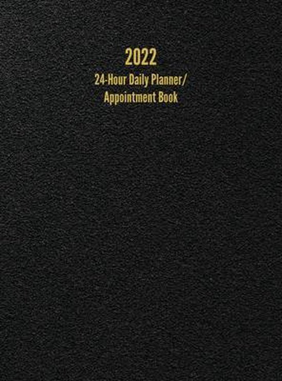 2022 24-Hour Daily Planner/ Appointment Book - cover