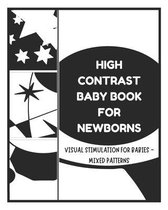 High Contrast Baby Book- High Contrast Baby Books for Newborn - Visual Stimulation for Babies - Mixed Patterns
