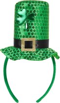 dressforfun - St. Patrick’s Day Mini-cilinder groen klaverblad - verkleedkleding kostuum halloween verkleden feestkleding carnavalskleding carnaval feestkledij partykleding - 30254
