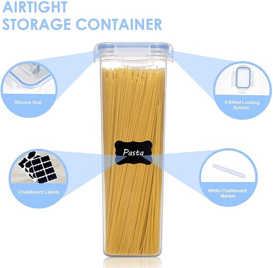 Bol Com Set Van 4 Opslagcontainers Voorraaddozen Set 2 8 L Graancontainer