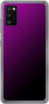 Samsung Galaxy A41 - Smart cover - Roze Zwart - Transparante zijkanten