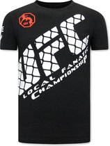 Print Shirt Heren - UFC - Zwart