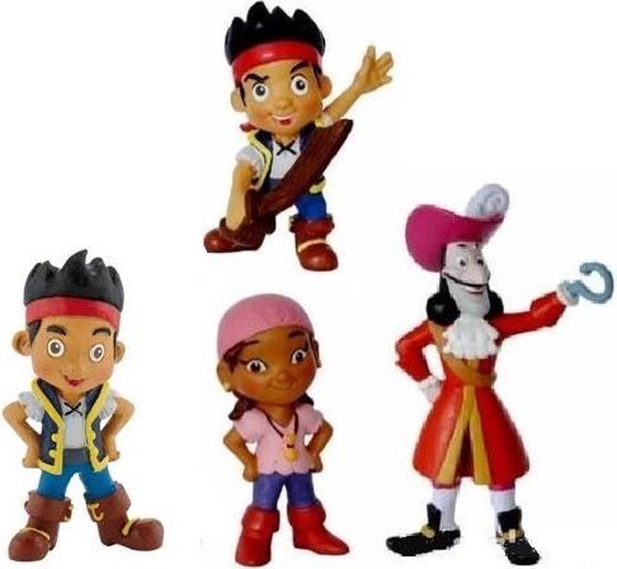 Disney Speelfiguurtjes Jake en de Nooitgedacht piraten - kapitein haak  (6-10 cm) | bol.com
