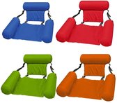 Zomer opvouwbare drijvende rij zwembad water hangmat luchtbedden ligstoel stoel [geel]
