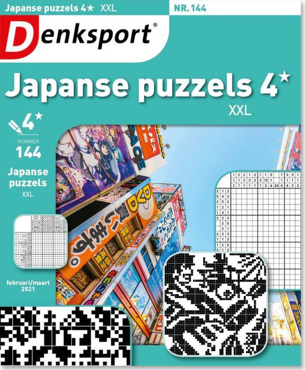 Denksport Japans puzzelboekje - XXL editie - 48 pagina's - Editie 144 |  bol.com