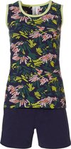 Mouwloze shortama 'jungle floral sport it up'