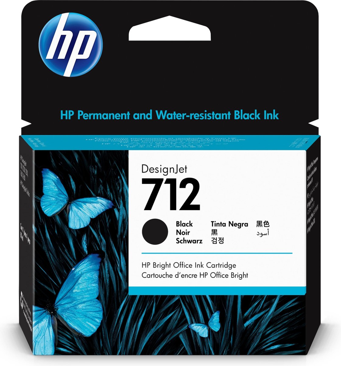 HP 712 80 ml inktcartridge voor DesignJet;zwart