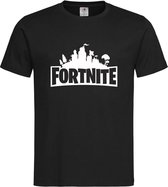 Zwart T shirt met Wit "Fortnite Battle Royal"  print size L