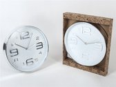 Wandklok zilver/wit 30.5cm - klok - tijd - uurwerk - cadeau
