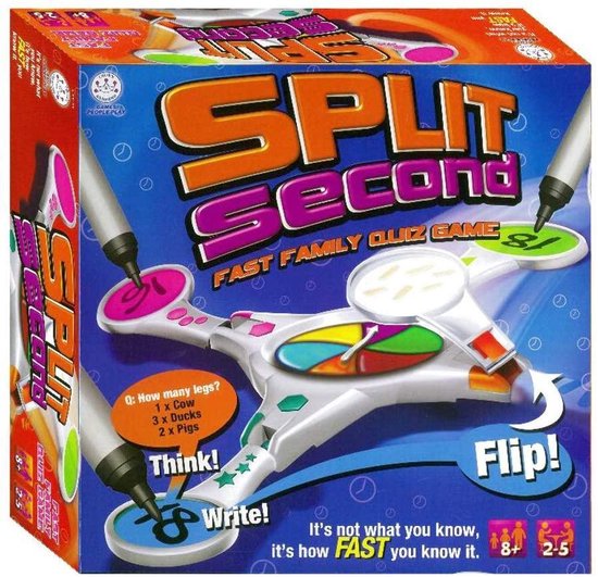 Afbeelding van het spel Split seccond - fast family quiz game