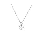 Nana Dames Ketting Collier hart 1,3 mm 41 + 4 cm-zilver 925