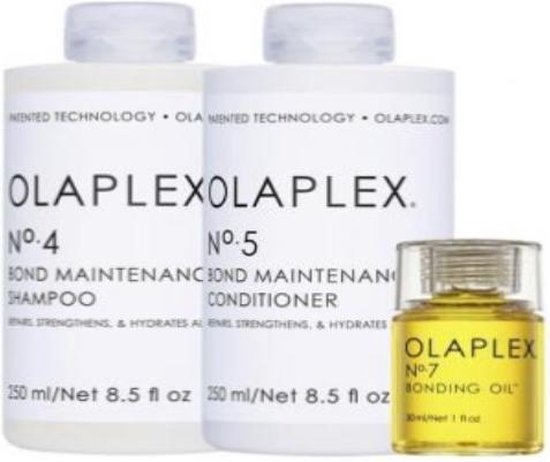 Olaplex Kit - No.4 + No.5 + No.7 - Shampoo - Conditioner en Oil