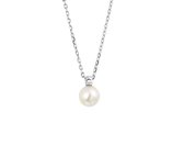 Nana Dames Ketting Collier parel 1,1 mm 41 + 4 cm-zilver 925