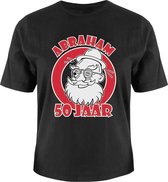 Verjaardag - T-shirt - Abraham 50 jaar - In cadeauverpakking met gekleurd lint