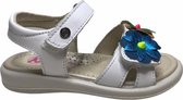 Naturino velcro multi bloemen lederen sandalen 6045 wit mt 38