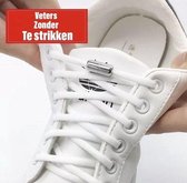 veters - (paars) - niet strikken - elastische veters - no tie - schoenveters - sportveters - rond - schoenveters - kinderveters