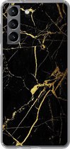 Samsung Galaxy S21 - Smart cover - Transparant - Marmer