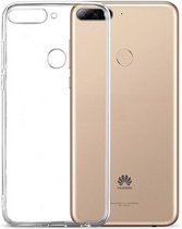 Hoesje CoolSkin3T - Telefoonhoesje voor Huawei Y7 Prime 2018 - Transparant wit