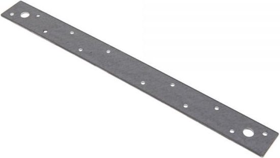 Foto: Tq4u koppelstrip 300 x 30 x 2 mm 12 schroefgaten 3 8 mm verzinkt