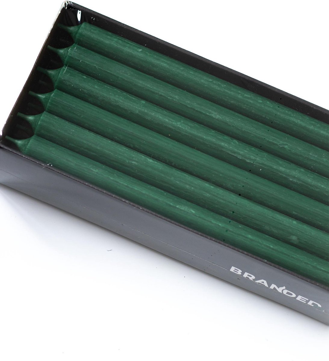 Branded By - Dinerkaarsen - Kaarsen - 28 cm - Groen - 18 stuks - 10 branduren