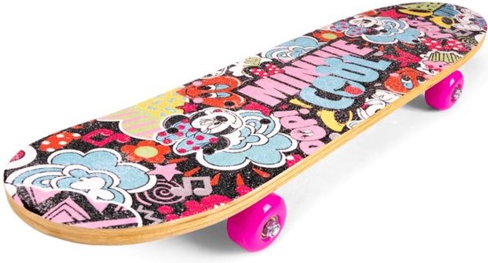 Het kantoor Ruwe slaap biologie Skateboard Kinderen/Jongens/Meisjes - Disney Minnie Mouse 61 x 15 x 10 - 24  inch | bol.com