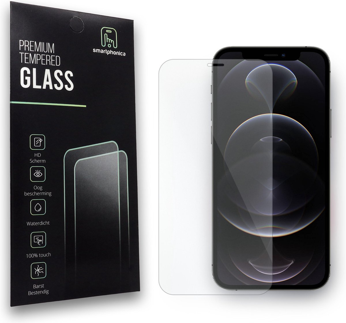 Smartphonica Screenprotector geschikt voor iPhone 12 Pro screenprotector van buigbaar glas geschikt voor iPhone 12 Pro