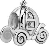 Quiges - 925 - Zilveren - Bedels -Sterling zilver - Beads - Koninklijke Koets Kraal Charm - Geschikt – voor - alle bekende merken - Armband Z537