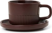 Moments Espressokop en schotel / Earth brown