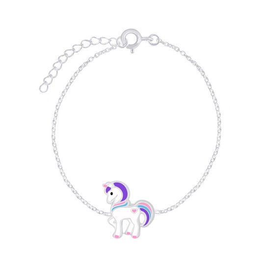 zilveren kinderarmband eenhoorn | unicorn armband | armbandje Meisje Zilver | Zilverana | Sterling 925 Silver