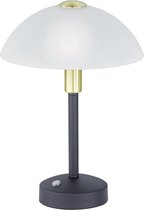LED Tafellamp - Torna Dontra - 4W - Warm Wit 3000K - Rond - Mat Zwart - Aluminium