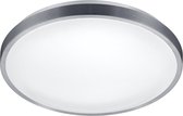 LED Plafondlamp - Plafondverlichting - Torna Izonu - 20W - Warm Wit 3000K - Rond - Mat Grijs - Aluminium