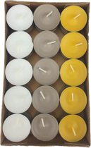 Geur theelichten / waxinelichtjes Citrus Crush - Multicolor - 30 stuks